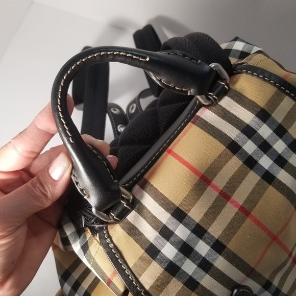 NWT Authentic Brand New BurBerry Medium Rucksack In Vintage Check Nylon - Picture 12 of 13